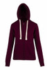 Ladies/Junior Heavy Zip Fleece Hoodie