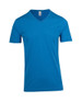 Men's Raw Cotton Wave V Neck T-Shirt