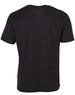 A black short-sleeve work t-shirt with a logo on the side.