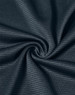 A close-up of navy textured fabric, showcasing a lightweight material with a subtle grid pattern.