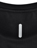 A black ladies' ultra-lightweight performance short-sleeve tee featuring a reflective logo on the back.