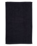 A black double-sided terry hand towel measuring 40x60 cm, featured in a plain design.