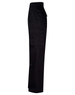 Black long-fit work pants featuring a drill pant pocket on the leg and a logo.