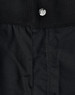 Black work shorts made of rip-stop poly/cotton material, featuring a button closure at the waist.