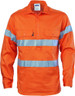 Hi Vis Cool-Breeze Close Front Cotton Shirt with Generic R/Tape