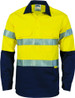 Hi Vis Cool-Breeze Close Front Cotton Shirt with 3M R/Tape - Long Sleeve