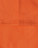 An orange fabric swatch featuring a close-up of stitching details, ideal for workwear applications.