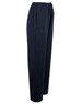 Fleecy navy track pants for kids featuring a zip, cuffs, and knee padding, with an elastic waistband and pockets.