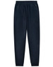 Adults' poly/cotton terry sweat pants in dark grey, featuring side zip pockets and cuffed ankles.
