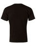 A black men's V-neck short-sleeve tee with a simple design and no visible logos or branding.