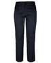 A pair of navy stretch twill pants designed for workwear, featuring a button closure and pockets.