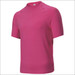 A short sleeve rashie in vibrant pink, featuring a fitted design and a logo on the chest.