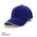 A royal blue cap with white piping and a logo on the side, featuring a curved brim and classic design.