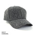 A charcoal grey cap with a textured fabric design and a branded logo on the front.