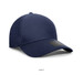 A navy cap made of 100% polyester with a branded patch on the front.