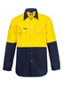 Hivis Industrial Shirt-Stud-Ls