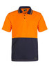 Hivis Two Tone Polo Pocket- Ss