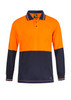 Hivis Two Tone Polo Pocket- Ls
