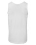 A plain white singlet with a simple design, featuring no visible branding. The back is smooth and unadorned.