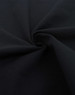 A close-up of black fabric in a swirling pattern, showcasing a soft texture ideal for apparel.