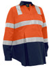 Women's Taped Two Tone Hi Vis Closed Front Maternity Shirt
