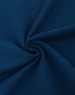 A close-up view of navy ultrafine cotton pique fabric, showcasing its smooth texture and soft weave.