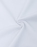 A smooth, white ultrafine cotton pique fabric with a spiral fold. Features a subtle texture.