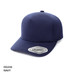 A navy Seam-Free Tech A-Frame Cap featuring a smooth design and a logo on the side.
