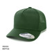 A green A-Frame Seamless Mesh Cap with a mesh back and a logo on the front.