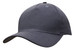 A grey cotton twill cap with a buckle, featuring a solid design and a logo on the front.