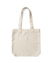 A classic tote bag in a natural beige colour with two handles and a plain design. It has a simple logo.