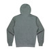 A grey men's hoodie with a hood and long sleeves, featuring a plain back design.
