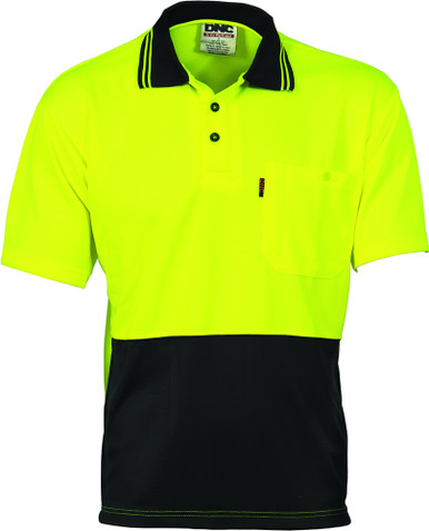 Hi Vis Two Tone Cool Breathe Polo Shirt - Short Sleeve - Splash Alley