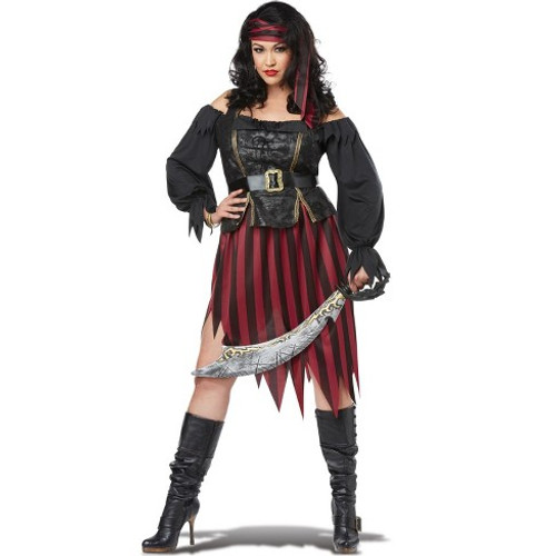 Plus Size Queen of the High Seas Pirate Costume Plus Size Queen of the High Seas Pirate Costume