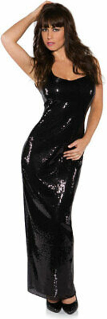 Long Sleeveless Sequin Dress 