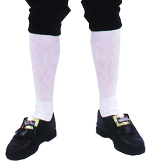 White Colonial Knee Socks