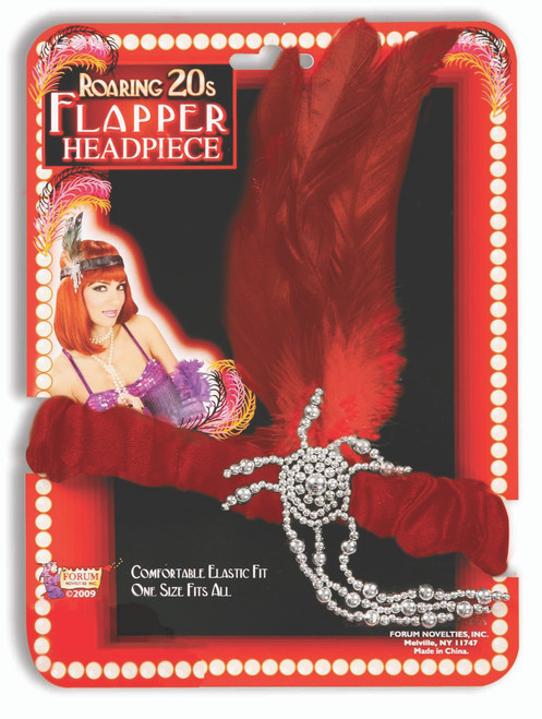 Satin Elastic Flapper Headband 