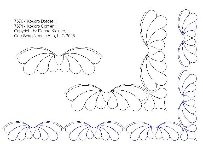 Kokoro Border and Corner Set 1 - #7670/Set (Incl in BOR-COR PKG #1 ...