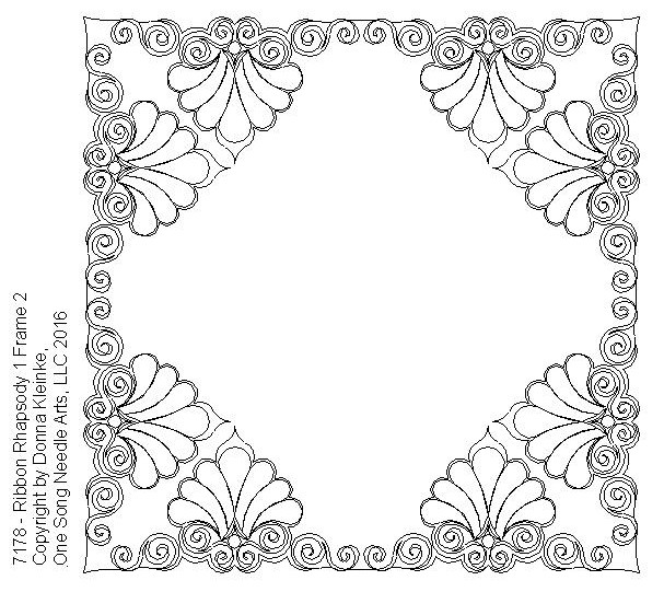 Ribbon Rhapsody 1 Frame 2 - #7178 - One Song Needle Arts