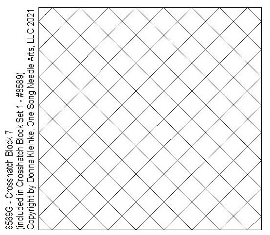 Crosshatch 1 Block 7 - #8589G (included in Crosshatch Block Set 1 ...