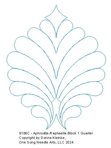 Delaney Feathers and Scrolls - #9187 (In Pkg 16-May 2024-C)