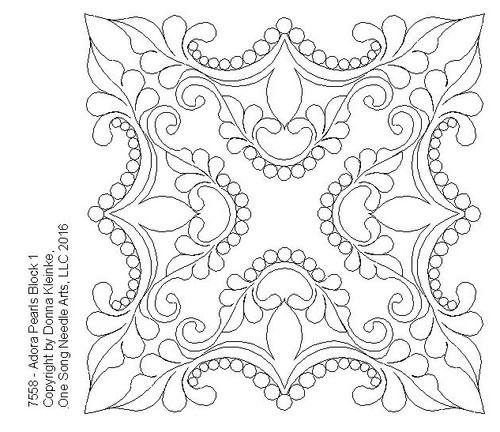 Adora Pearls Block 1 - #7558 - VP37