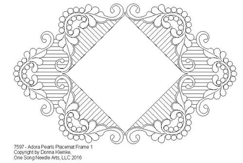 Adora Pearls Placemat 1 - #7597