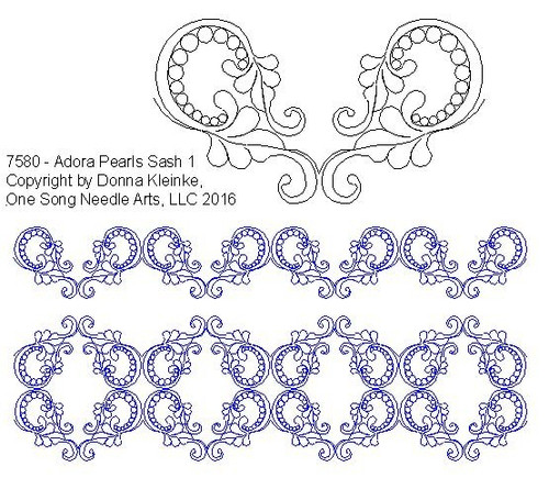 Adora Pearls Sash 1 - #7580 (Incl in SASH PKG #1)