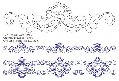 Adora Pearls Sash 2 - #7581 (Incl in SASH PKG #1)