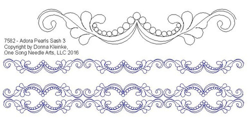 Adora Pearls Sash 3 - #7582-VP5 (Incl in SASH PKG #1)