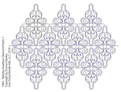 Bashful Acanthus Diamond-type Panto 1 (DPNT) -- #7060 (in Prime Panto Collection) - VP11