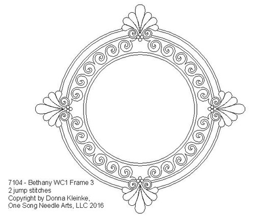 Bethany Wholecloth 1 (WC) Frame 3 - #7104 