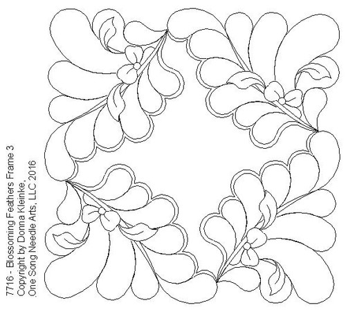 Blossoming Feathers Frame 3 - #7716 - VP16