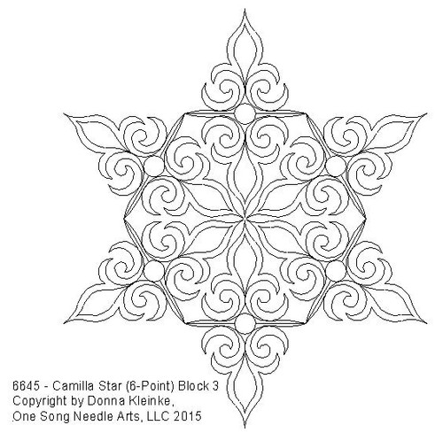Camilla Star - 6-point Block 3 - #6645 - VP54